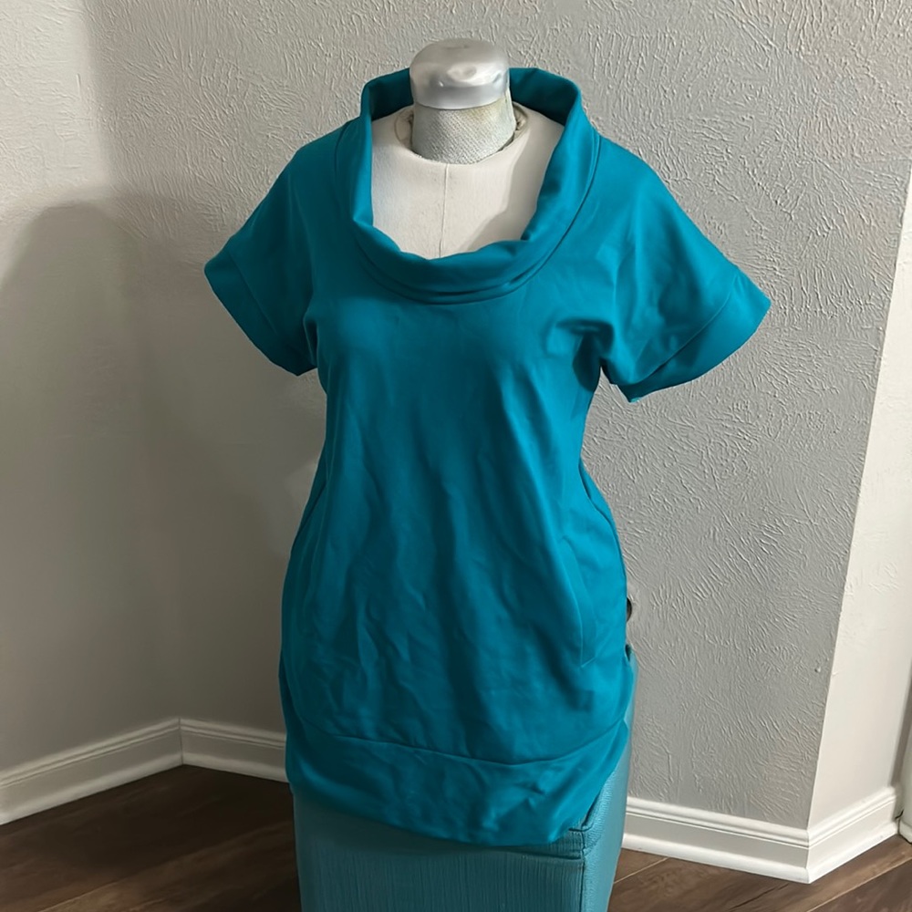 Teal tunic dress